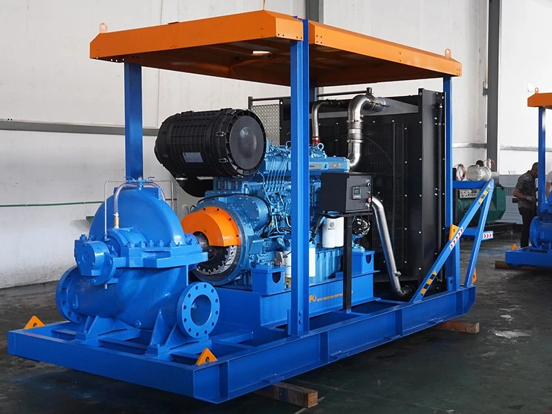 Skid-Mounted Diesel Engine Driven Double-Suction Split Case Pump Skid-Mounted Diesel Engine Driven Double-Suction Split Case Pump